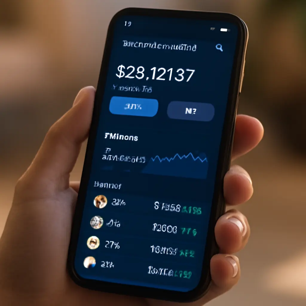 Человек использует приложение криптообменника на смартфоне