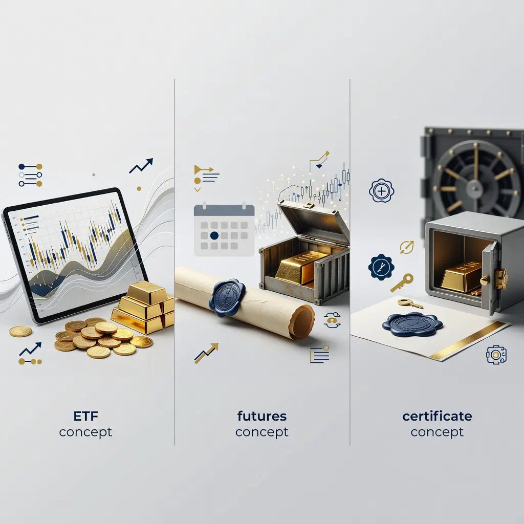 ETF, фьючерсы или сертификаты: как устроены инструменты золота