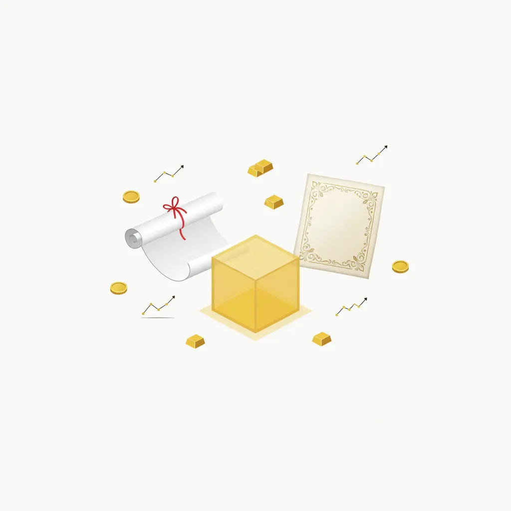 Gold instruments overview Схематическое изображение ETF, фьючерсов и сертификатов на золото