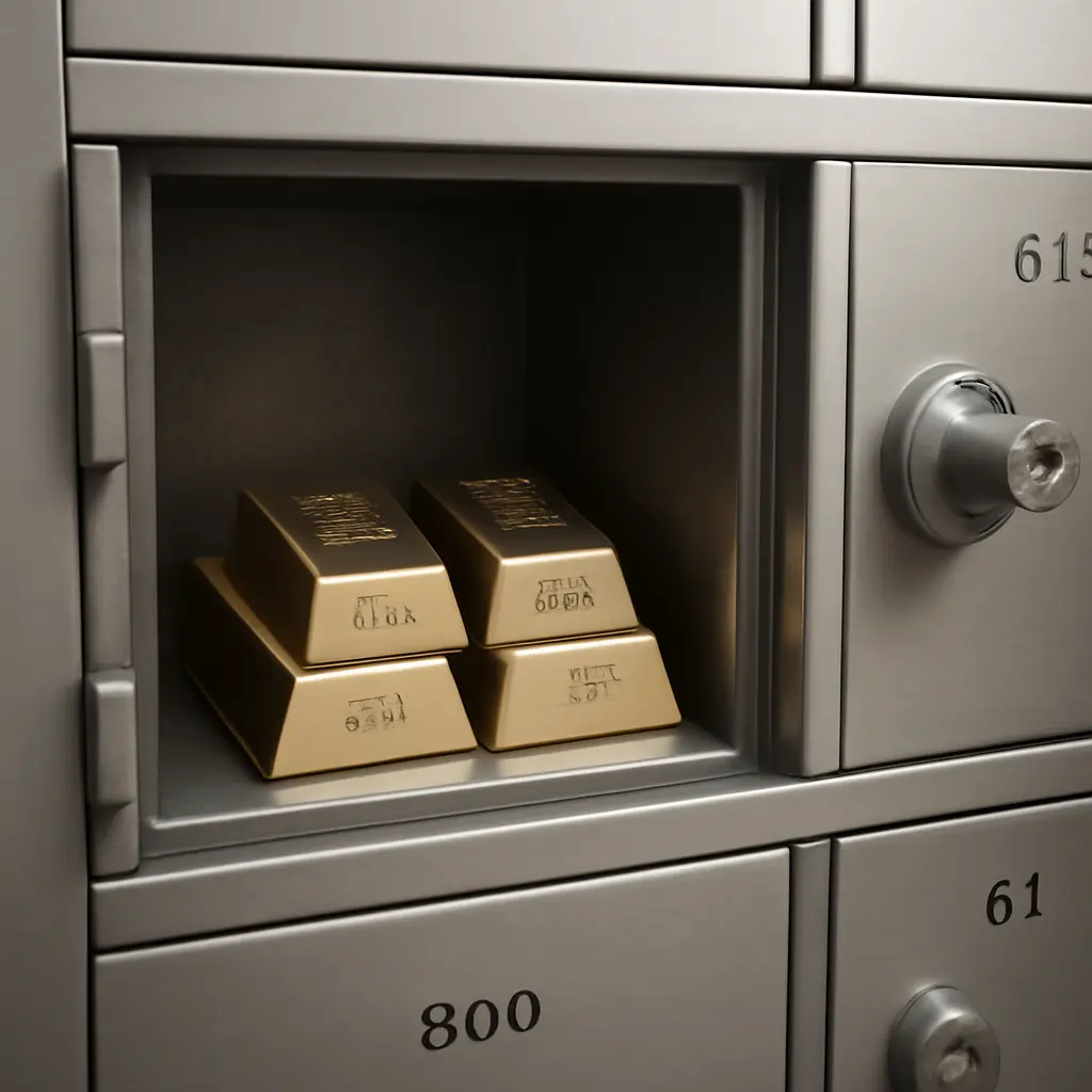 Хранение золотых слитков в сейфе