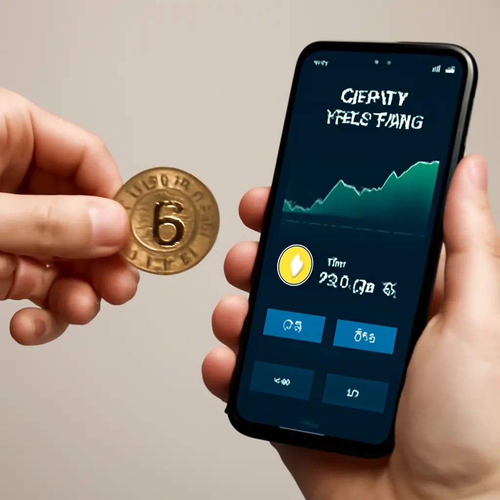 Иллюстрация обмена золота и криптовалют через обменник